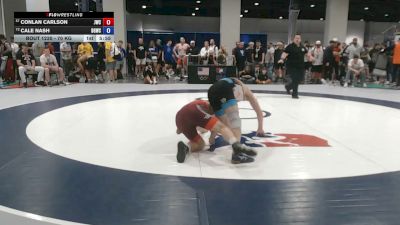 70 kg Champ. Rd Of 128 - Conlan Carlson, Jackrabbit Wrestling Club vs Cale Nash, Big Game Wrestling Club