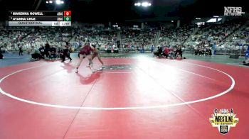 G6A-145 lbs Quarterfinal - Ayanna Cruz, SHAWNEE (Girls)` vs Makenna Howell, ADA (Girls)