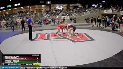 145 lbs Semifinal - Kayden Tiller, Oakridge Mat Club vs Colby Ducatt, Team Aggression Wrestling Club