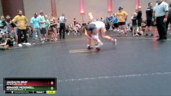 118 lbs Quarterfinals (8 Team) - Kenadee McDowell, MO Outlaws Black vs Jauzalyn Gray, MO Outlaws Gold