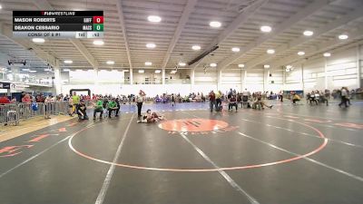 91 lbs Consi Of 8 #1 - Mason Roberts, Goffstown vs Deakon Cessario, Massabesic