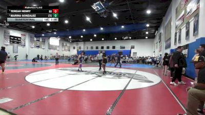 155 Girls Quarterfinal - Tereah Henry, Mission Bay vs Marina Gonzalez, Steele Canyon