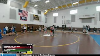 138-142 lbs Round 3 - Evangeline Wilson, Powell Middle School vs Elli Holloway, Greybull MS