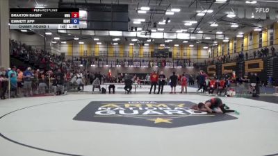 98 lbs Champ. Round 1 - Braxton Bagby, Moen Wrestling Academy vs Emmett Jipp, Big Game Wrestling Club