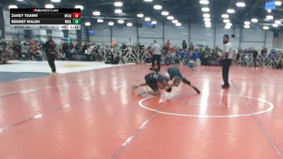 110 lbs Round 5 - 3:00pm Friday - Zakey Tsarni, Mat Assassins vs Bennet Walsh, West Coast Elite