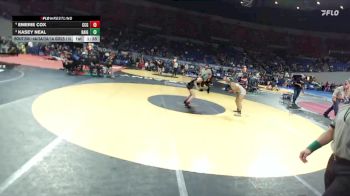 4A/3A/2A/1A Girls 110 3rd Place Match - Kasey Neal, Rainier Girls vs Emerie Cox, Crook County Girls