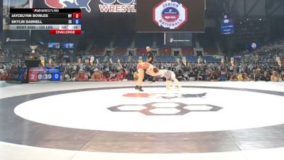 125 lbs Champ. Rd Of 128 - Jaycelynn Bowles, Wyoming vs Skylin Darnell, South Carolina