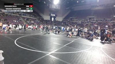 96 lbs Quarters - Braden Thompson, Colorado vs Benjamin Baca, Pikes Peak Warriors Wrestling