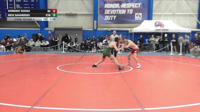 125 lbs Cons. Round 3 - Domenic Sousa, Rhode Island College vs Nick Savariego, Plymouth State