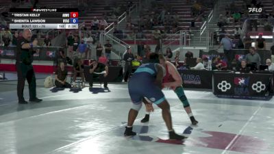 76 lbs Cons. Semis - Tristan Kelly, Army (WCAP) vs Shenita Lawson, New York Athletic Club