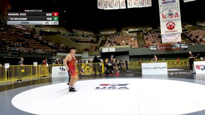 Junior Boys - 132 lbs Semis - Manuel Ruiz, Monterey High School Wrestling vs RJ Wilharm, Pitman High School Wrestling