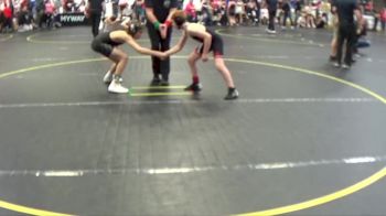 85 lbs Cons. Round 2 - Morgan Bush, Lowell WC vs Jack Dinius, Dexter WC