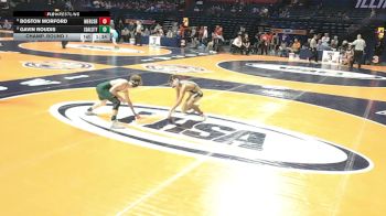 1A 113 lbs Champ. Round 1 - Boston Morford, Aledo (Mercer County) vs Gavin Roudis, Coal City