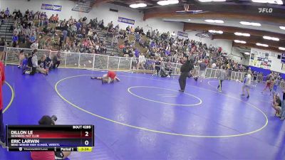 144 lbs 1st Place Match - Dillon Le, Newberg Mat Club vs Eric Larwin, Bend Senior High School Wrestl