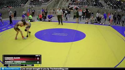 87 lbs Cons. Round 3 - Connor Olson, Junction City vs Forrest Yarbrough, McKenzie River Mat Club