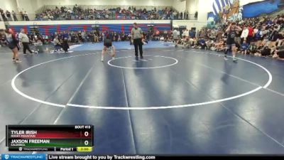 120 lbs Semifinal - Jaxson Freeman, Caldwell vs Tyler Irish, Rocky Mountain