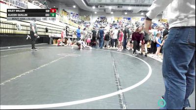 75 lbs Rr Rnd 3 - Riley Miller, Raw Wrestling Club vs Alicen Quillin, Chickasha Youth Wrestling