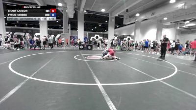 U20 Freestyle FS - 61 lbs Cons. Round 1 - Brady Larson, Harrah Wrestling Club vs Tytus Hardee, Sweet Home High School Wrestling