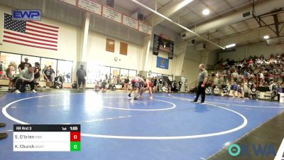 200 lbs Rr Rnd 3 - Sydney O'brien, HURRICANE WRESTLING ACADEMY vs Kenzie Church, Skiatook Youth Wrestling