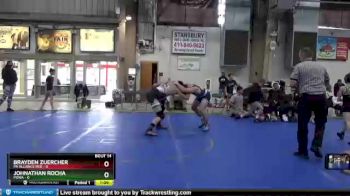 160 lbs Round 5 (6 Team) - Johnathan Rocha, POWA vs Brayden Zuercher, PA Alliance Red