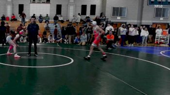 120 lbs 9th Place - Zac Faria, North Attleborough vs Mila Boucher, Middleborough