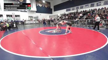 140 lbs Quarterfinal - Rylee Moorehead, Elsinore vs Jillian Mourer, Capistrano Valley