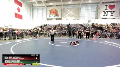 41 lbs Cons. Round 2 - Walker Nichols, Black Belt Wrestling Academy vs Brody Riccardi, Whitesboro Wrestling Club