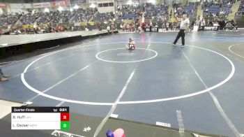 37 lbs Quarterfinal - Briggston Huff, La Veta vs Lucas Decker, Moffat County Youth Wrestling