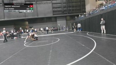 197 lbs Cons. Round 3 - Alex Nunez, Benedictine College vs Timothy Merchant, Friends University