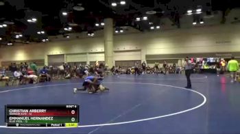 132 lbs Round 2 (10 Team) - Christian Arberry, Warrior Elite vs Emmanuel Hernandez, Blue Steel