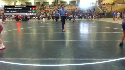 91 lbs Champ. Round 1 - Allegra Hoggatt, Aloca Tornadoes vs Nia Luckett, Lawrence Co Wrestling Club