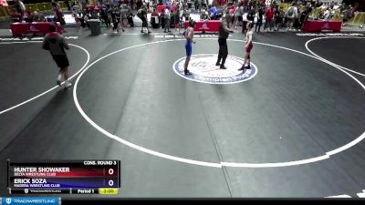 102 lbs Cons. Round 3 - Hunter Showaker, Delta Wrestling Club vs Erick Soza, Madera Wrestling Club