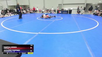 190 lbs Semis & 1st Wrestleback (8 Team) - Martha Hinneh, Nebraska vs Katianna Martinez, California Blue