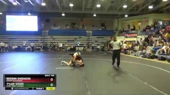 120 lbs Quarterfinal - Rhonin Swenson, Bishop McNamara vs Tyler Wood, Saint Mary`s Ryken