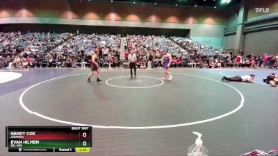 175 lbs Quarterfinal - Evan Hilmen, Del Oro vs Grady Cox, Lebanon