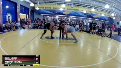 285 lbs Quarters & Wb (16 Team) - Gavin Uribes, Altamonte WC vs Trenton Honara, VHWC