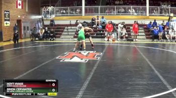 133 lbs Semifinal - Hoyt Hvass, North Idaho College vs Simon Cervantes, Big Bend Community College