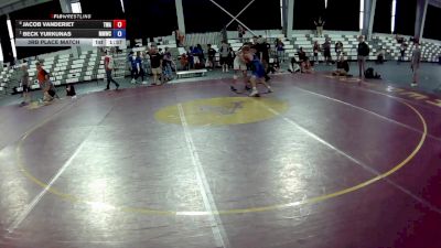 138 lbs 3rd Place Match - JACOB VANDERIET, Thoroughbred Wrestling Academy vs Beck Yurkunas, Michigan Matcat Wrestling Club