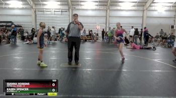 100 lbs Round 3 (4 Team) - Gianna Hoskins, Metro All Stars vs Kasen Spencer, Mi Pitbulls