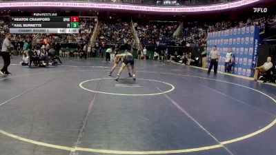 3A 126 lbs Champ. Round 1 - Keaton Crawford, Union Pines vs Kail Burnette, Pisgah High School