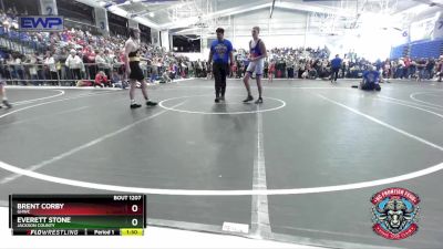 130 lbs Champ. Round 1 - Everett Stone, Jackson County vs Brent Corby, GHWC