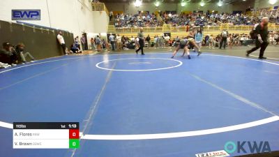 110 lbs Semifinal - Audrey Flores, Raw Wrestling Club vs Vanity Brown, D3 Wrestling Cluib