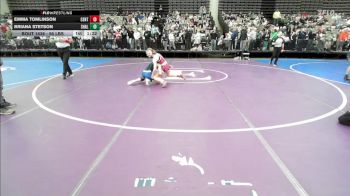 95 lbs Quarterfinal - Emma Tomlinson, Centurion vs Briana Stetson, Shaler Area