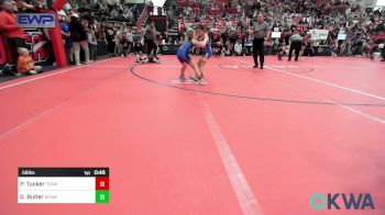 58 lbs Consolation - Paisley Tucker, Team Guthrie Wrestling vs Gracelynn Butler, Newkirk Takedown Club