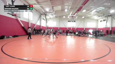 174 lbs Cons. Round 3 - Edward Saldana, Unattached vs Joey Clark, Lemoore College