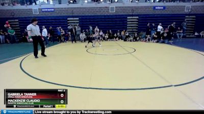 55 lbs Round 2 - MacKenzie Claudio, Payette Wrestling Club vs Gabriela Tanner, Small Town Wrestling