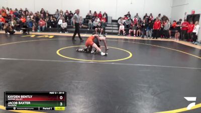 JV-4 lbs Round 1 - Kayden Bently, Wapsie Valley vs Jacob Baxter, Waukon