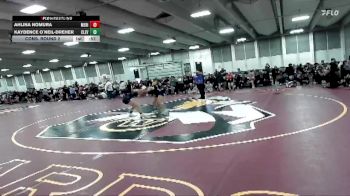 100 lbs Cons. Round 2 - Kaydence O`Neil-Dreher, Cleveland vs Ahlina Nomura, Mesa Ridge