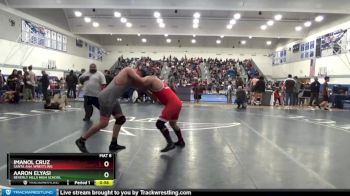 182 lbs Cons. Round 3 - Aaron Elyasi, Beverly Hills High School vs Imanol Cruz, Santa Ana Wrestling