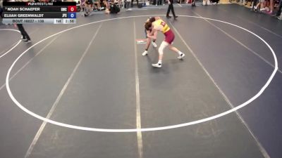 138 lbs Champ. Round 2 - Noah Schaefer, Guerrilla Wrestling Club vs Elijah Greenwaldt, Jack Pine Savage